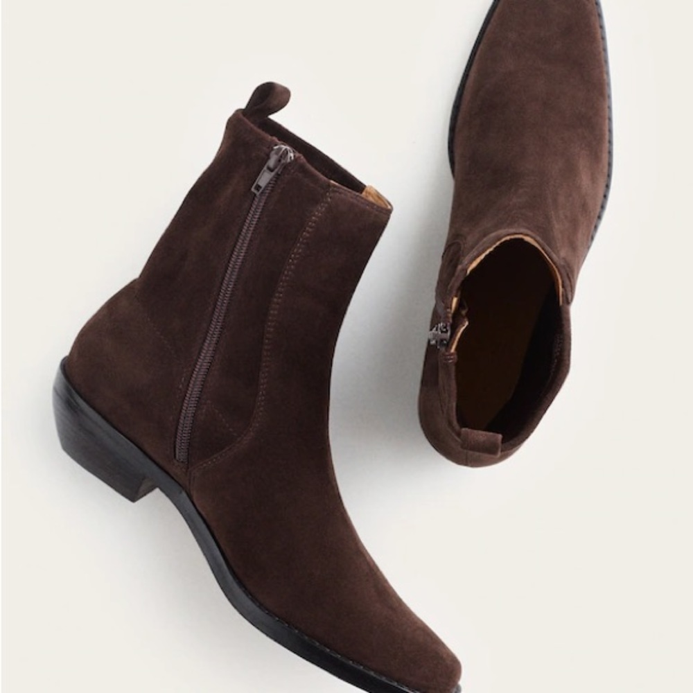 NWT Madewell Idris Ankle Boot in Dark Carob
